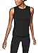 Mippo Women's Open Back Workout Tank Top - Yoga, Athletic, Tennis, Muscle, Black M
