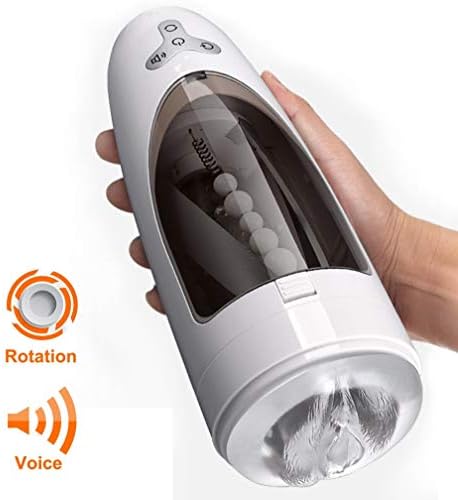 JackYang Intelligent Male Automatic Piston Cup Sucking 400Times/Min and 360° Rotating 10 Pattern 5 Speed Electronic Massage Cup
