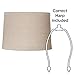 Natural Linen Large Drum Lamp Shade 13