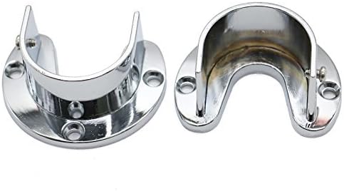 JETEHO 1-1/2" Heavy Duty Zinc Alloy Closet Pole Socket