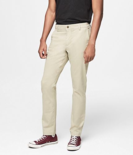 Aeropostale Men's Skinny Color Wash Reflex Chinos 32X32 Mocha Pearl