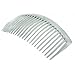 2 x Clear Large 90mm Side Combs/Hair Slides