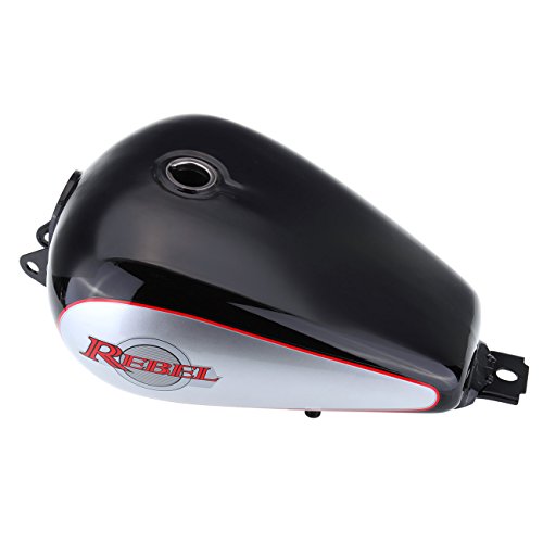 ArtMuseKitsMikash XFMT 3.4 Gallons Fuel Gas Tank for Honda CMX250 Rebel CMX 250 1985-2014 Black - Thumbnail 5