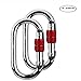 Super Strength Steel Screw Lock Protection Climbing Carabiner(25KN=5600 lb) Carabiner Clip For Climbing Hiking Yoga Hammock with CE/CSA/ILAC ISO17025 safety certification