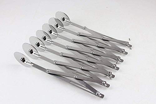 FUNTRESS Stainless Steel Pizza Brownies Cookies Cake Pastry Cutter Multi-Round Knife Professional Bakes Cutting Tool Dough Divider with Sharp Blade 7 Round - Thumbnail 6