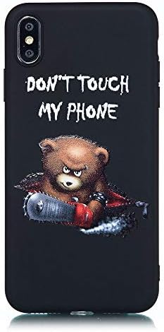 iPhone Xs Max Case,Shockproof Anti-Fall Comics Foldable Soft TPU Protection Cover Case for Apple iPhone Xs Max,Bear