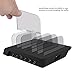 USB Charging Station, Charging Dock Organizer for Multiple Devices 6-Port 10.2A USB Charger Station Cell Phone Docking Station Desktop Charging Stand for iPhone iPad Android Tablets (black 6 usb)