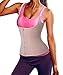 Nebility Women Waist Trainer Corset Zipper Vest Body Shaper Cincher Tank Top with Adjustable Straps (S, Beige)