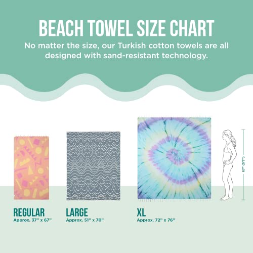 Sand Cloud Large Turkish Beach Towel Sand Free 100 Certified