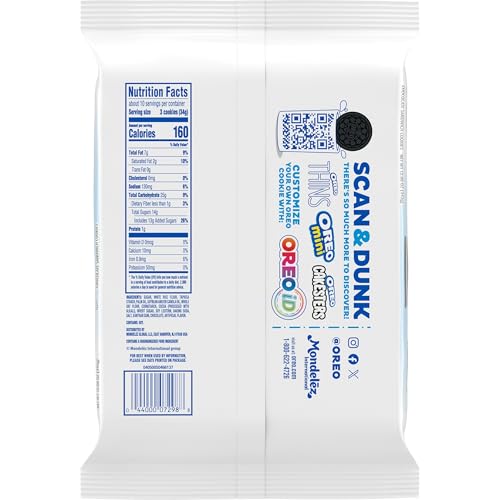 OREO GLUTEN FREE CHOCOLATE SANDWICH COOKIES, GLUTEN FREE COOKIES, 12.08 OZ