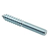 Prime-Line 9050214 Hanger Bolts, 3/8 in.-16 X 3 in., Plain Steel, 10-Pack