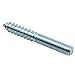 Prime-Line 9050214 Hanger Bolts, 3/8 in.-16 X 3 in., Plain Steel, 10-Pack