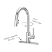 Pfister Stellen LG529SAC 1-Handle Pull Down Bar And Prep Faucet, Polished Chrome Finish