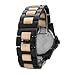 Original Grain Maplewood Men's Watch with Matte Black Steel Band