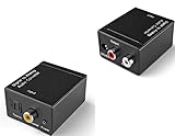SANOXY Digital Optical Coax Toslink to Analog Audio Converter
