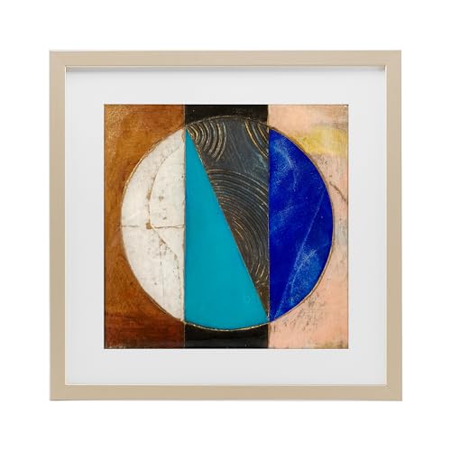 Design by Matthew Finger - USA Made Hanging Wall Art - 'Structured Circle Abstr…