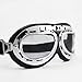 WWII RAF German Military Army Aviator Chrome Sun UV Wind Eye Protect Goggle For Motorcycle ATV Bike Bicycle Helmet