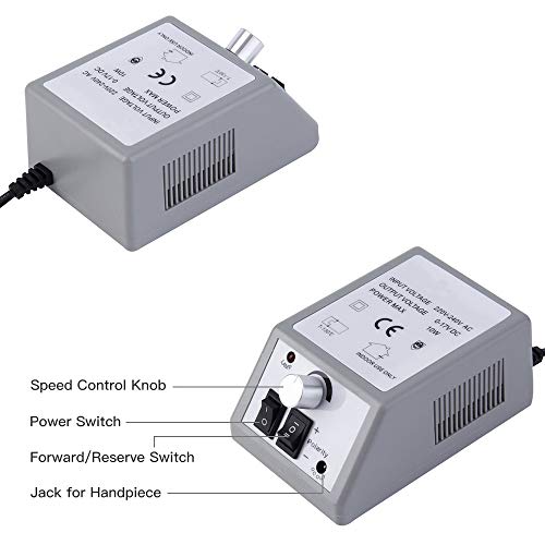 Electric Nail Drill for Acrylic Nails Professional Manicure Pen USB With 6 Pieces Changeable Nail Drill Bits