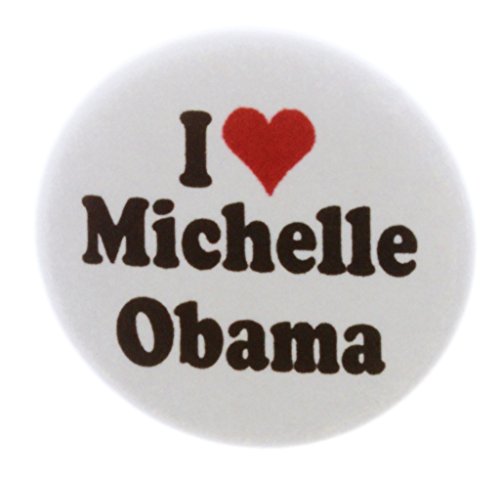 A&T Designs I Love Michelle Obama 1.25" Pinback Button Pin First Lady President