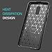 MoKo OnePlus 6T Case, Soft Lightweight TPU Bumper Cover Carbon Fiber Design Anti-Scratch Slim Back Panel Shock Aborsption Cellphone Shell Fit with OnePlus 6T - Black