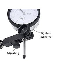 Clockwise Tools   Indicador de esfera y base magnética, conjunto de medidas de 0   1 pulgada, rango de medición de 0,001 pulgadas, resolución