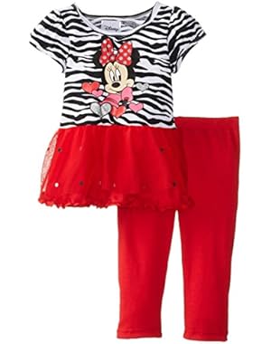 Baby Girls' Minnie Mouse 2 Piece Short Sleeve Legging Set