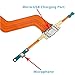Omnirepairs USB Charging Dock Port Flex Cable with Microphone and Menu Key Ribbon Assembly Replacement for Samsung Galaxy Tab Pro Model (10.1 inch) SM-T520 with Repair Toolkit