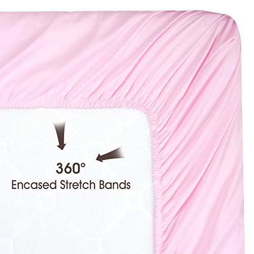 PHF 3 Pack Soft Sheets, Floral Comfy Polyester Cradle Sheets