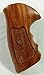 Wood Checkered Grips for Ruger Security Six Service Six Speed Six Revolver, New