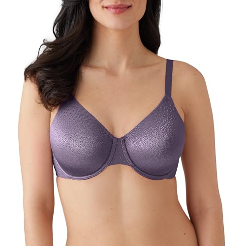 Wacoal Women’s Back Appeal Seamless Unlined Underwire Bra, Montana Grape, 34DDD