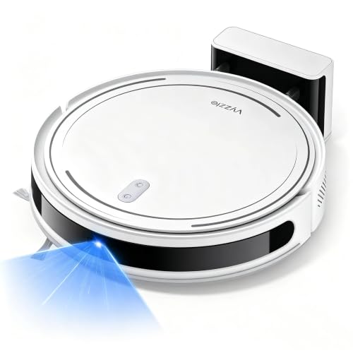 Vyzzle Robot Vacuum Cleaner with Mop, 8000Pa Suction, LiDAR Navigation with 5 Maps, Ultra Slim 3-in-1 Sweep and Mop Robot Hoover, App/Voice Control for Pet Hair, Carpets and All Floors, D10