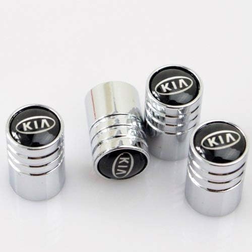 RacePace  Chrome DeluxeValve Dust Caps - Set of 4. Sportage Sorento Picanto Optima Rio Stinger Ceed Niro Stonic Venga
