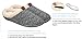 Adrienne Vittadini Women's Comfort Padded Memory Foam Sherpa House Slipper w Slip-Resistant Rubber Sole| Indoor/Outdoor Grey
