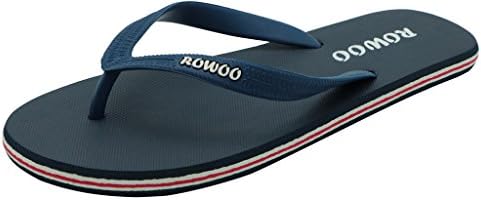 Men's Beach Flip Flops Rubber Flat Sandals