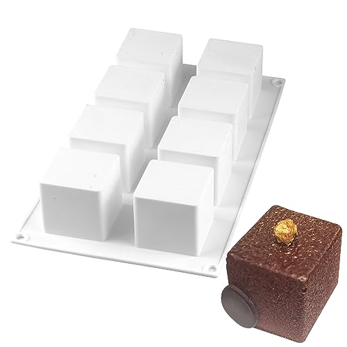 NY Cake Silicone Square Cake Mold 8 Cavities