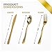 75 Pieces Heavy Duty (Gold) Plastic Silverware Set, Disposable Cutlery Set, Great for Parties, Weddings, and Catering, Flatware Utensils Included: 25 Forks, 25 Spoons, 25 Knives, Stock Your Home
