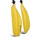Naviskin 5 Color Available Aluminum 2 Pieces Construction Kayak Paddles Total 87 Inch for Kayaking (Yellow)