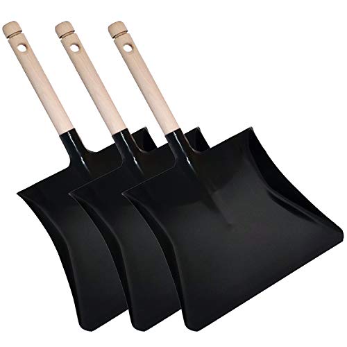 Lead Home 3er Set Kehrblech schwarz, Schaufel, Kehrschaufel - Made in Germany