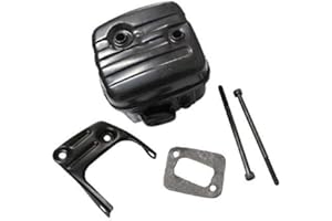Affordstore Pack of Exhuast Muffler W/Gasket Bracket Screws for Husqvarna 340 345 346XP 350 351 353 Jonsered 2150 2153 Part 544028301