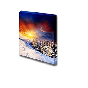 Beautiful Scenery Landscape Majestic Sunset in The Winter...