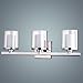 CLAXY Ecopower Lighting Mordern Glass & Metal 3-Lights Wall Sconce