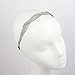 LUX ACCESSORIES Weaved Pave Crystal Stretch Bridal Hair Headband Head Band