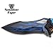 Snake Eye Tactical Fantasy Flaming Dragon Design Folding Knife Outdoor Survival Pocket Knife Small one-Hand Knife (Blue)