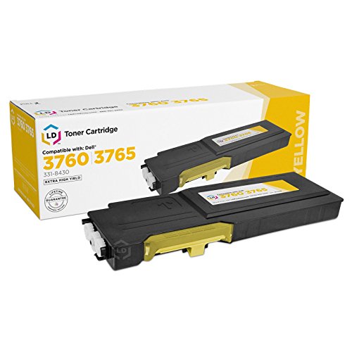 LD Compatible Toner Cartridge Replacement for Dell C3760 & C3765 Extra High Yield (4 Black, 2 Cyan, 2 Magenta, 2 Yellow, 10-Pack) - Thumbnail 5