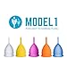 Lunette Menstrual Cup – Best Reusable Period Cup – Wear for 12 Hours and Reuse up to 10 Years, Blue Size 1 for Light to Moderate Flow