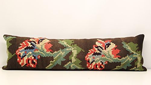 Oriental Long kilim pillow cover 14x47 inch (35x120 cm) Bedding lumbar Kilim pillow cover Accent Pillow cover Kilim Cushion Cover Oblong pillow