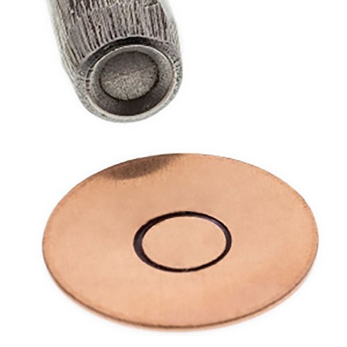 5 MM Steel Contemporary Circular Outline Circle Shape Stamp Tool for Stamping and Marking Jewelry