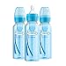 Dr. Brown's Options+ Baby Bottles, 8 Ounce, Blue, 3 Count