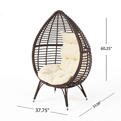 Christopher Knight Home Cutter Teardrop Wicker Lounge Chair with