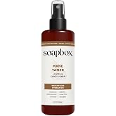 Soapbox Mane Tamer Leave In Conditioner Spray, 8 oz | Smooth Flyaways - Detangles Hair - Controls Frizz - Adds Shine - Color Safe &amp; Vegan - Paraben &amp; Silicone Free